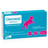 Онсиор для кошек, упаковка 6 таблеток по 6мг